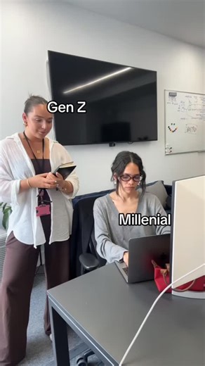 work memes and satire on Instagram: "Gen Z vs millennial coworker , funny work meme #funnyworkmeme"