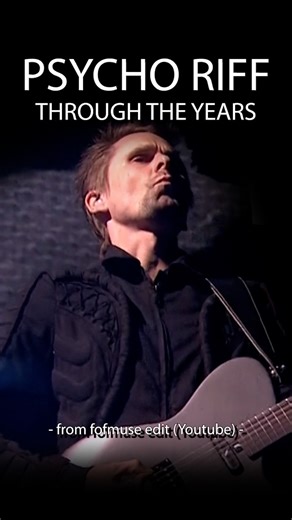 2K views · 226 reactions | Le riff de Psycho a mis 16 ans avant de se transformer en chanson suite à l’impulsion de Dom. Le groupe jouait le 0305030 riff en outro dés 1999 ! On le trouve aussi en 2004 ou en 2007 nottament sur HAARP ou encore en 2013.  fofmuse (YT) | Muse France | Facebook