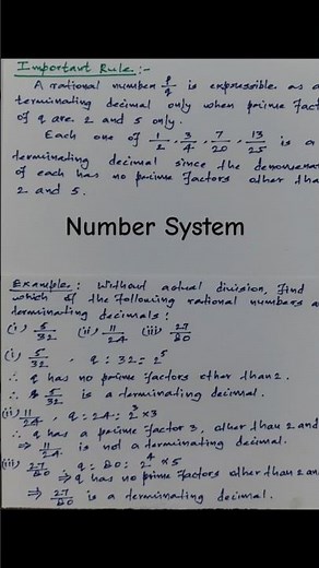 Rule of number system #shorts