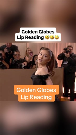 Ariana Grande Lip Reading Moments at the Golden Globes