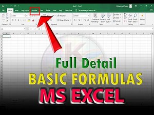 Excel basic formulas for financial calculations.