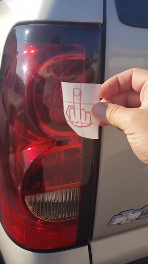 Funny Taillight Decals for Creative Pranks