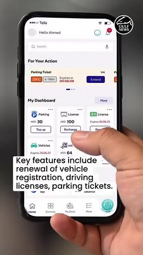 Dubai’s Roads and Transport Authority (RTA) has released the new upgraded version of its app designed to ensure easier access to all RTA services. This upgrade marks a transformative shift towards a one-stop-shop solution, enhancing customer satisfaction and ensuring quick access to its services. Video: @rta_dubai For more information, visit gulfnews.com. #uae #dubai #rta #rtadubai | Gulf News