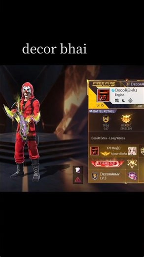 decor bhai uid #shorts #freefire #decorgaming