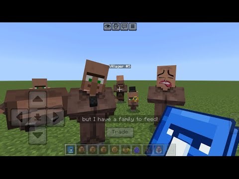 Villager news meets villager grox ADDON in Minecraft PE