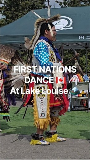 First Nations Dance at Lake Louise 🇨🇦😍 | Canadian Culture & Tradition #Shorts