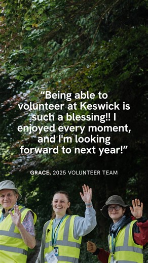 Every summer, our amazing team of volunteers help make the Convention safe, accessible and enjoyable for everyone! Applications open on 17th November. Find out more through the link in our bio! | Keswick Ministries