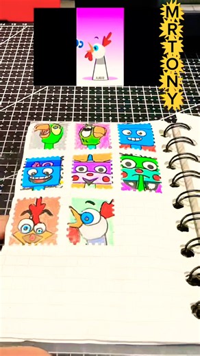 sprunki oc hen pulcino pio phase 2 with sticker maker machine #sprunki #stickermaker #sticker