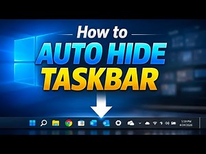 How to Auto-Hide Taskbar in Windows