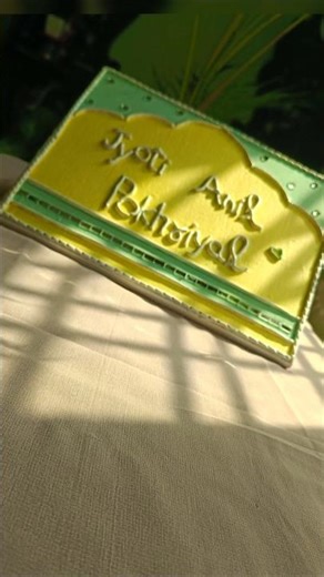 Handmade DIY Name Plate ✨ Easy & Beautiful Home Decor || #shortfeed #diy