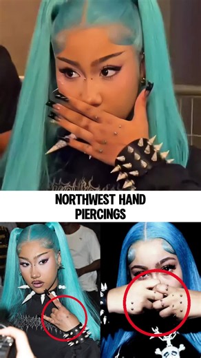 She’s a CHILD #northwest #kimkardashian #kaynewest #northwesthandpiercing #fyp