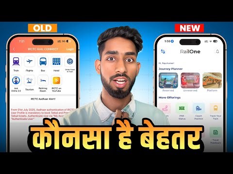 RailOne Super App vs IRCTC Rail Connect | Full Comparison 🔥 Which is Better?