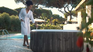 Unwind with your own at home Spa Retreat! Enjoy the comfort and relaxation of a SaluSpa® Bahamas Inflatable Hot Tub. Effortless set up, soothing airjets, adjustable temperature settings, and durable construction for the perfect spa experience at home. You deserve time to relax, recharge, and enjoy some luxury To me, From me - shop now at Canadian Tire! | Bestway