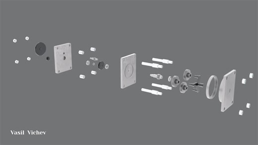 Exploded Gear Animation | Blender 3DJust wrapped up a detailed exploded-view animation showcasing the inner workings of a mechanical gear assembly. Built entirely in Blender, this piece highlights… | Vasil Vichev