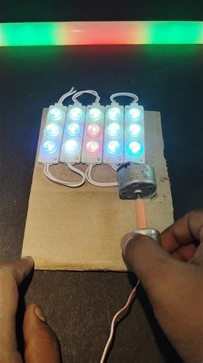 mini cooler LED Plus DC motor #shortvideo #experimnent #dcgenerator #shorts