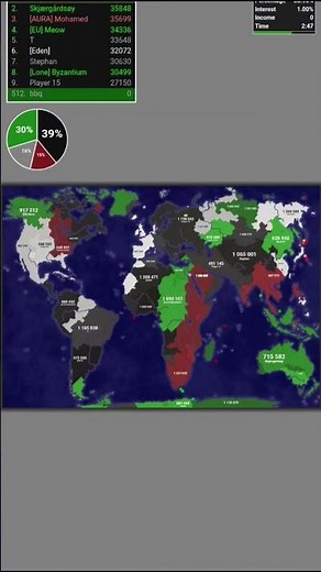 Territorial.io 25x speed! #strategygame #ww2 #map