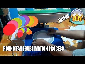 How to Print on Foldable Round Fan | SUBLIMATION PROCESS