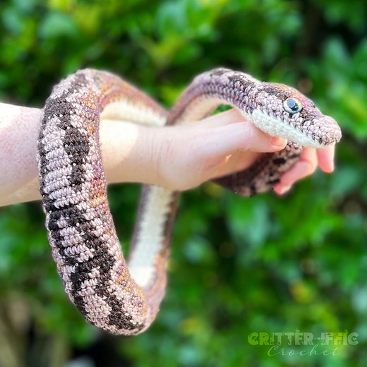 Ball Python Amigurumi Crochet Pattern, Betty the Realistic Plush Snake Digital Download PDF Tutorial - Etsy