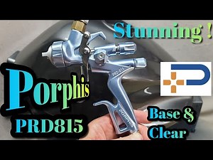 Porphis PRD815 Quality Spray Gun For Base & Clear Different To PRD715 PPRD717