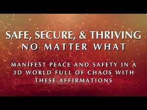 Safe, Secure, and Thriving ✨ Powerful Supraliminal Affirmations (Layered)