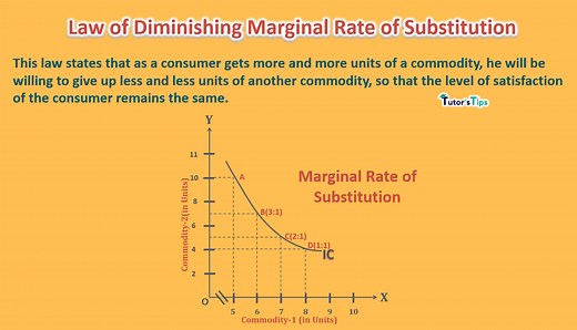 Law of Diminishing Marginal Rate of Substitution – Tutor's Tips