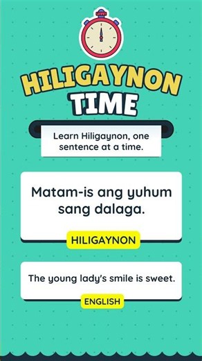 Learn Hiligaynon, one sentence at a time.