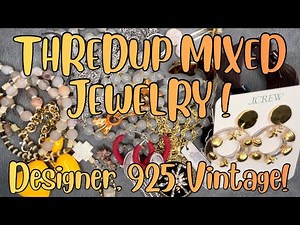 ThredUP 15 Piece Mixed Jewelry Rescue Unboxing + 925 Sterling Silver Sale! #jewelryjar