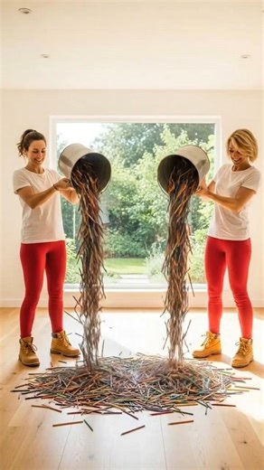 THIS FLOOR IS ART 😱 Rainbow Pencil Epoxy Floor