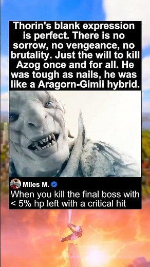 Thorin vs Azog | The Hobbit: The Battle of the Five Armies