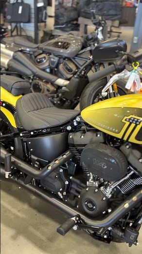 2023 Street Bob 114 - Industrial Yellow | Harley-Davidson of Fargo