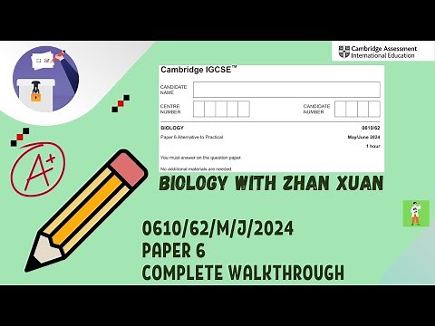 IGCSE Biology (0610) - 0610/62/M/J/24 | May/June 2024 Paper 62 (Extended)