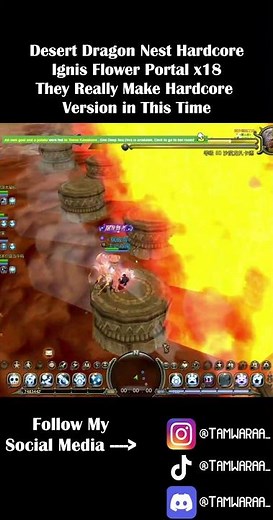 Desert Dragon Nest Hardcore Ignis Stage | They Really Make Hardcore in This Time #dragonnestclassic