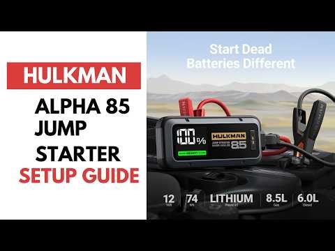 Features & Setup: Hulkman Alpha 85 Jump Starter 2000A User Guide