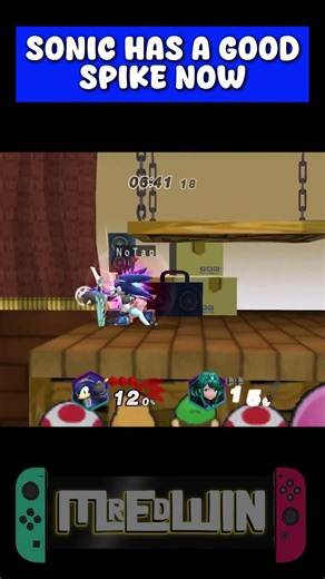 Sonic's Spike is now Good. #shorts #smashultimate #supersmashbros #gameplay #gaming #memes #sonic