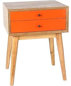 Porthos Home Wright Side Table, Orange