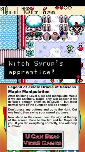 U Can Beat Video Games - Legend of Zelda: Oracle of Seasons - Maple Manipulation