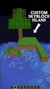 A Naturally-Spawning Skyblock Island in Minecraft!