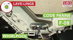 Pourquoi mon lave-linge Whirlpool / Bauknecht / Laden affiche un code panne F08 ?