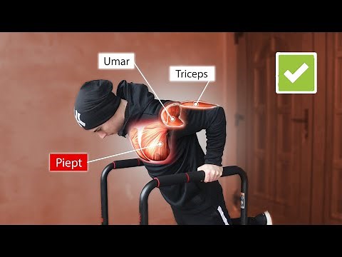 Tutorial Complet Flotari La Paralele (Dips): TEHNICA DE EXECUTIE, GRESELI, PROGRESII