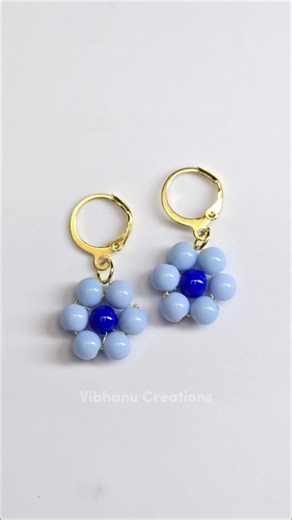 DIY Beaded flower earring #beadjewelry #diyjewelry #beadearrings #reels #instagramreels | Shubha Artistry