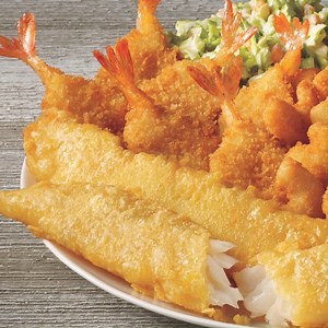 You couldn’t fit more seafood on this plate if you tried. And trust us… we tried. #CaptainDs #SeafoodPlatter #BatterDipped #BestFish | Captain D's