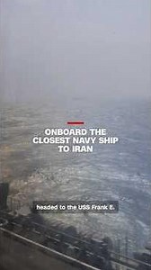 Onboard the closest Navy ship to Iran
