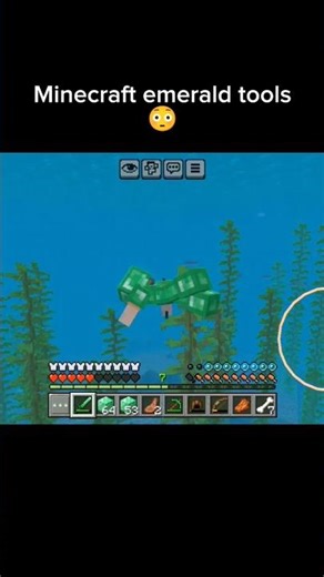 Minecraft emerald tools 😳 #minecraft #shorts #minecraftshorts