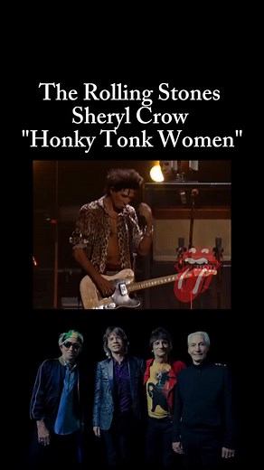 The Rolling Stones and Sheryl Crow Perform 'Honky Tonk Women'