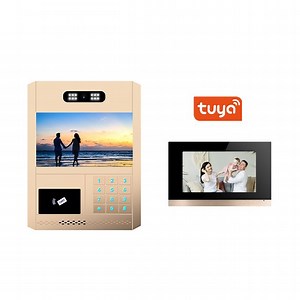 [Hot Item] Tuya APP 10 Inch Intercom Key Button Face Recognition Video Intercom System for Multi Apartments TCP/IP Doorbell
