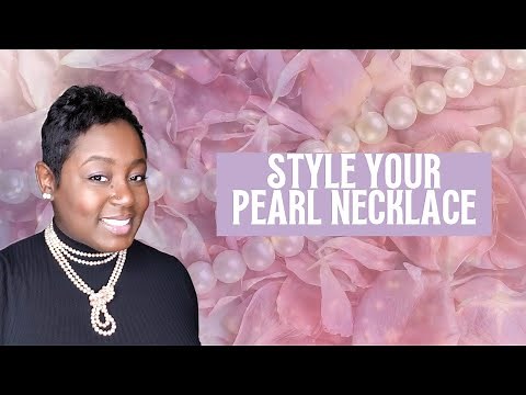 ways to style long strand pearls necklace