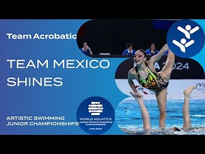 🇲🇽 Mexico Triumphs in Team Acrobatic at Artistic Swimming Juniors 2024! ✨