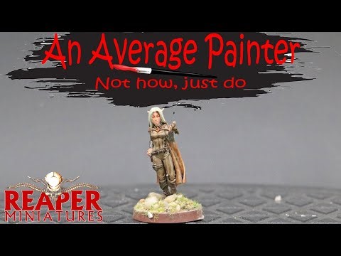 TIMELAPSE - Painting Valloa, Female Elf Thief (03566) from Reaper Miniatures