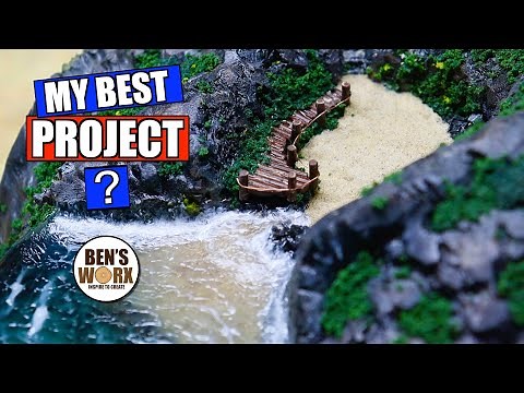Wood and Resin Ocean Themed Diorama - Resin Art