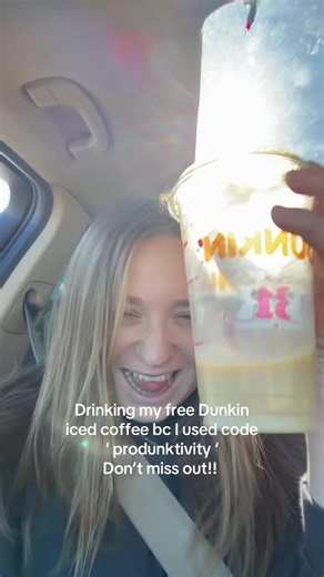 Go get your free hot or iced medium coffee today using code ‘produnktivity’ !!!! #dunkindonuts #free #momsoftiktok #mom #relatable